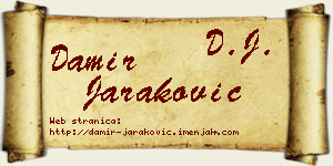 Damir Jaraković vizit kartica